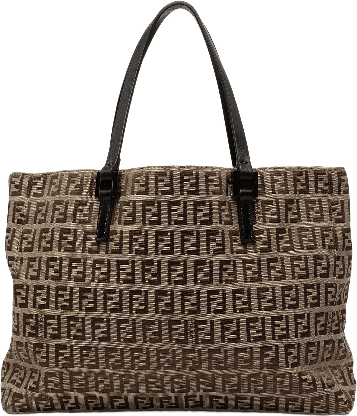 Fendi Zucchino Canvas Tote, från Luxclusif, i färgen beige.
