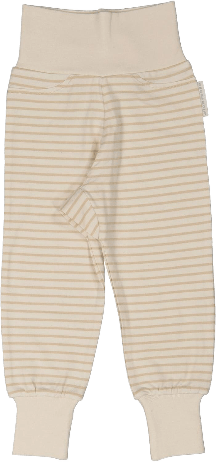 Babybyxor Bambu Classic, från Geggamoja, i färgen beige/white.