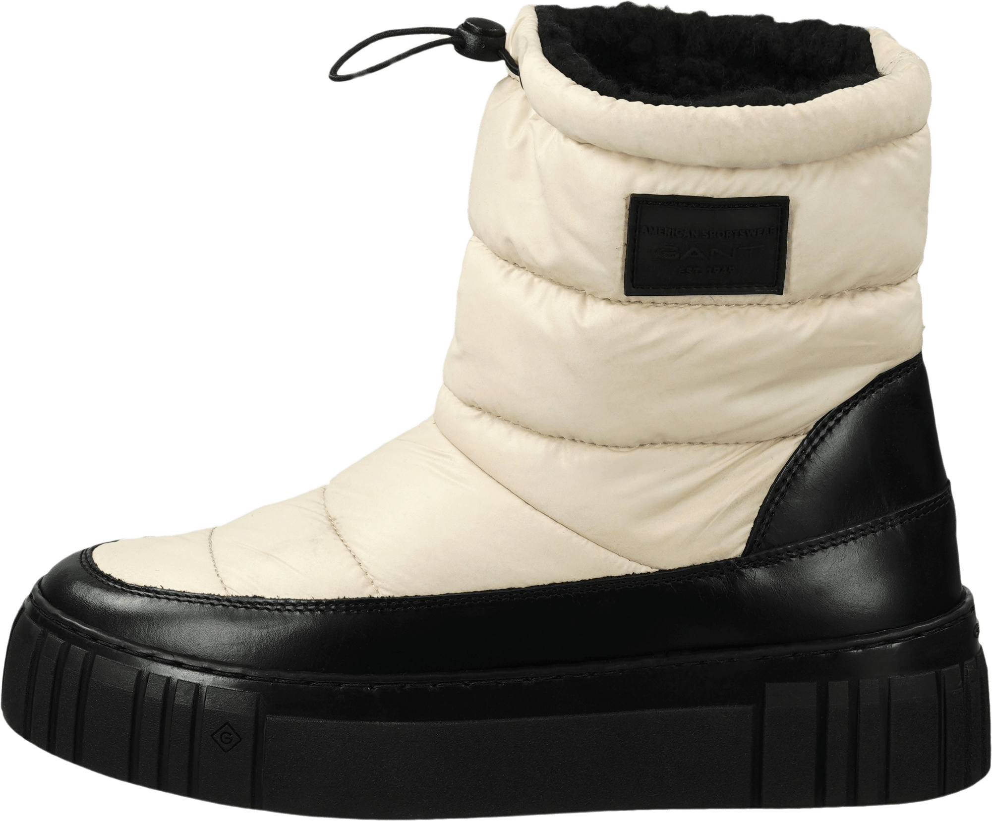 Snowmont Mid Boot, från GANT Footwear, i färgen g04 black/beige.