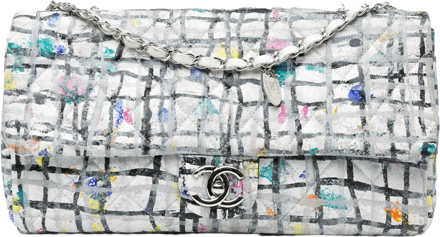 Chanel Medium Calfskin Hand Painted Graffiti Flap