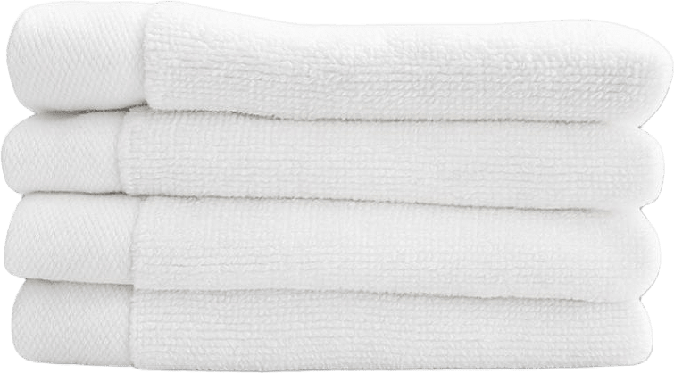 Fluffy Habits - Ansiktshandduk 30x30cm, Set Of 4, från Home of ESS, i färgen white.