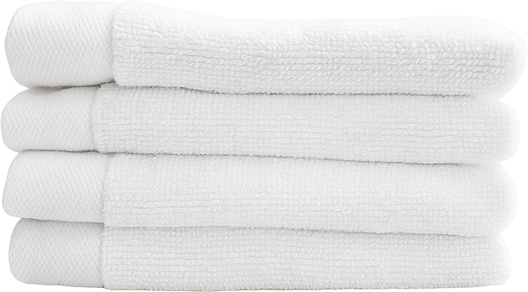 Fluffy Habits - Ansiktshandduk 30x30cm, Set Of 4, från Home of ESS, i färgen white.