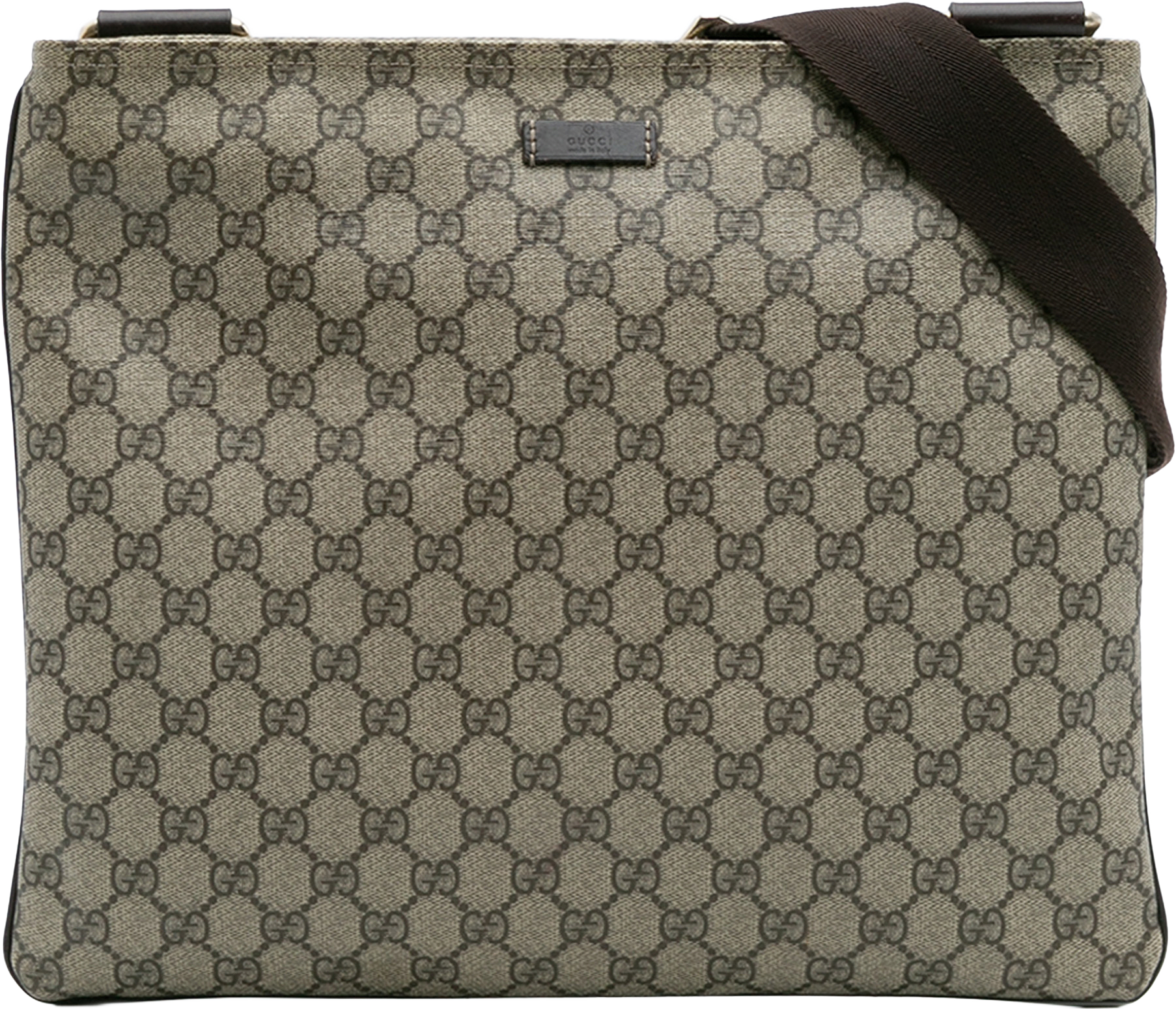 Gucci Gg Supreme Crossbody, från Luxclusif, i färgen beige.
