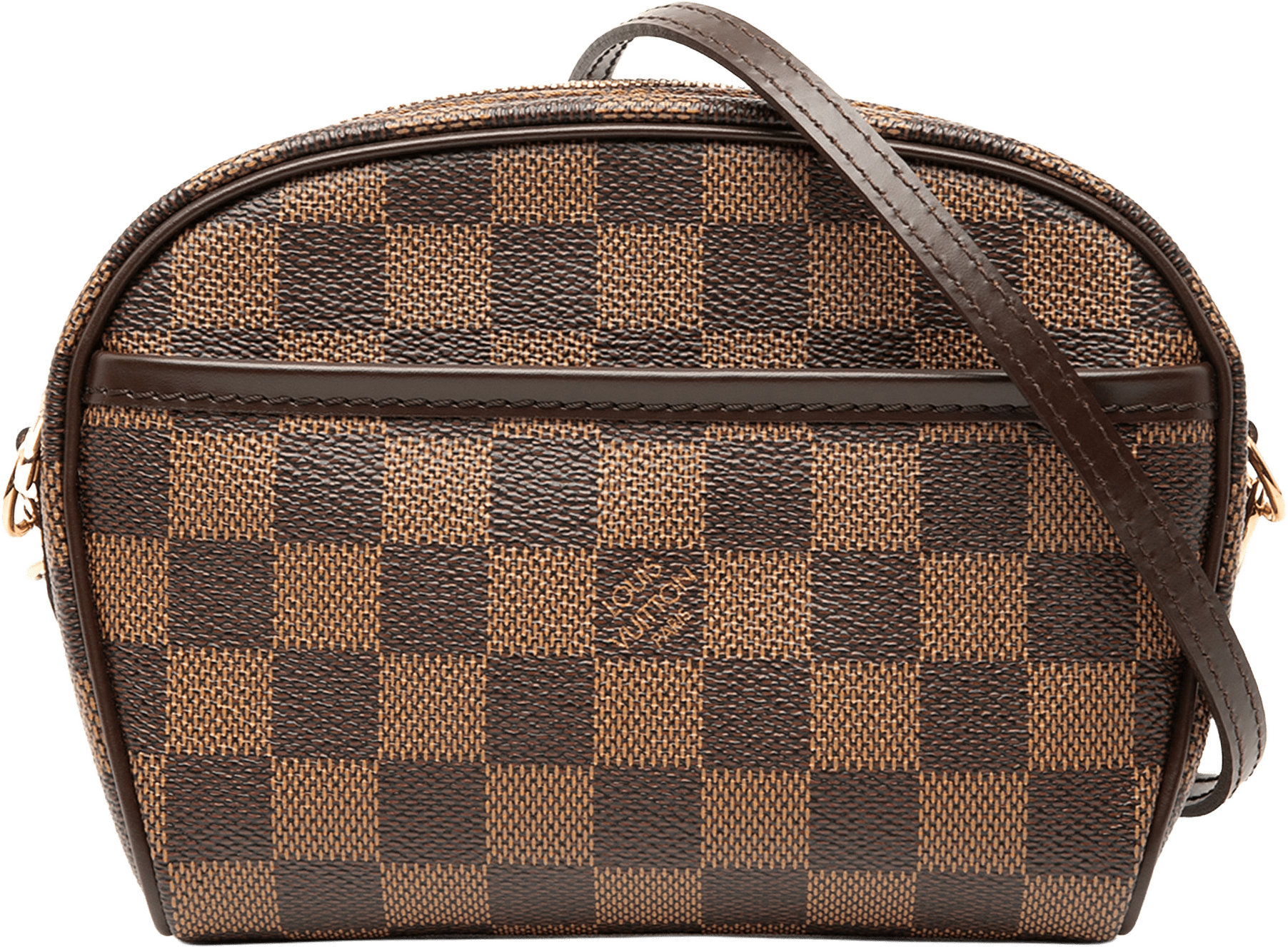 Louis Vuitton Damier Ebene Ipanema Pochette, från Luxclusif, i färgen brown.