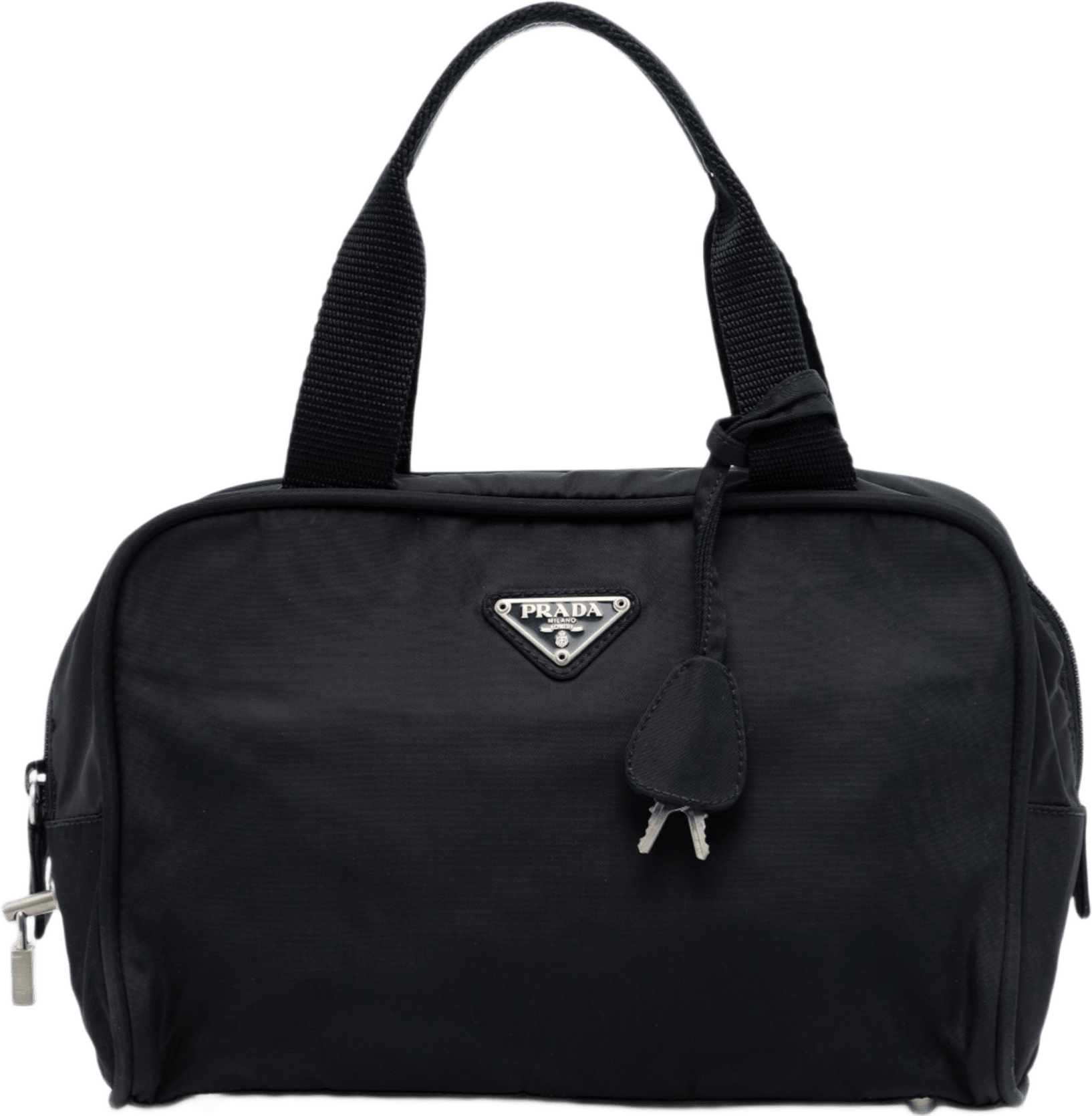 Prada Tessuto Handbag, från Luxclusif, i färgen black.