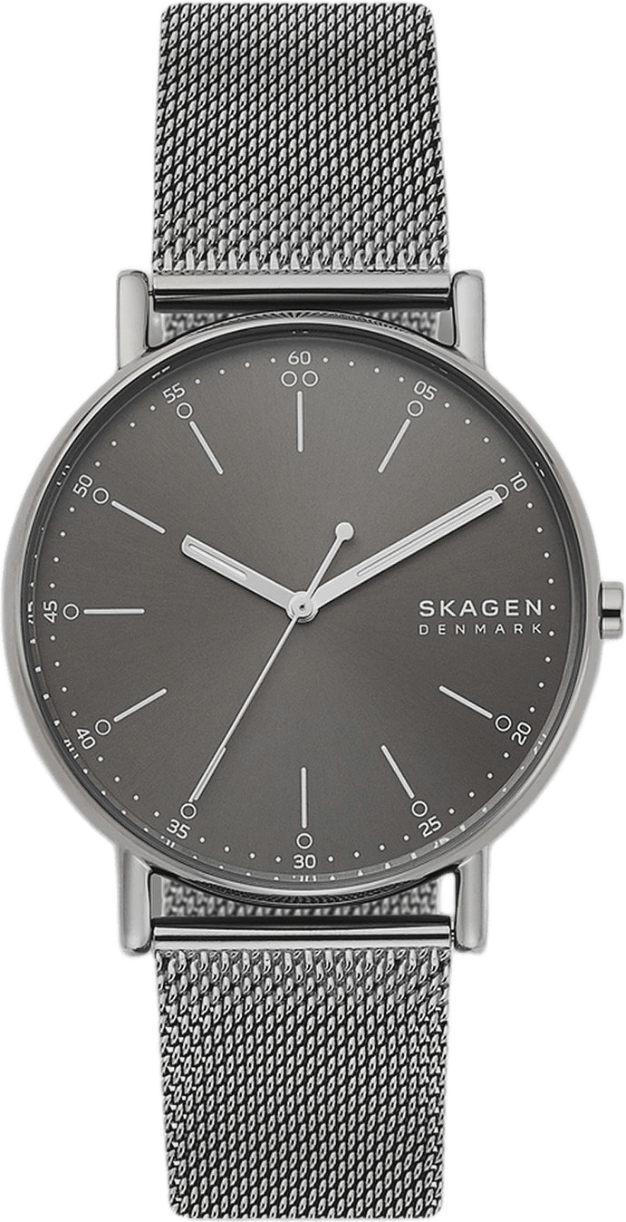 Skagen Signatur Herr, Grå/stål Meshlänk - Skw6577, från Skagen, i färgen 1.