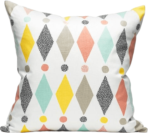 Decoration Cushion Cover 50x50cm Harlequin White/multi, från Littlephant, i färgen white/multi.