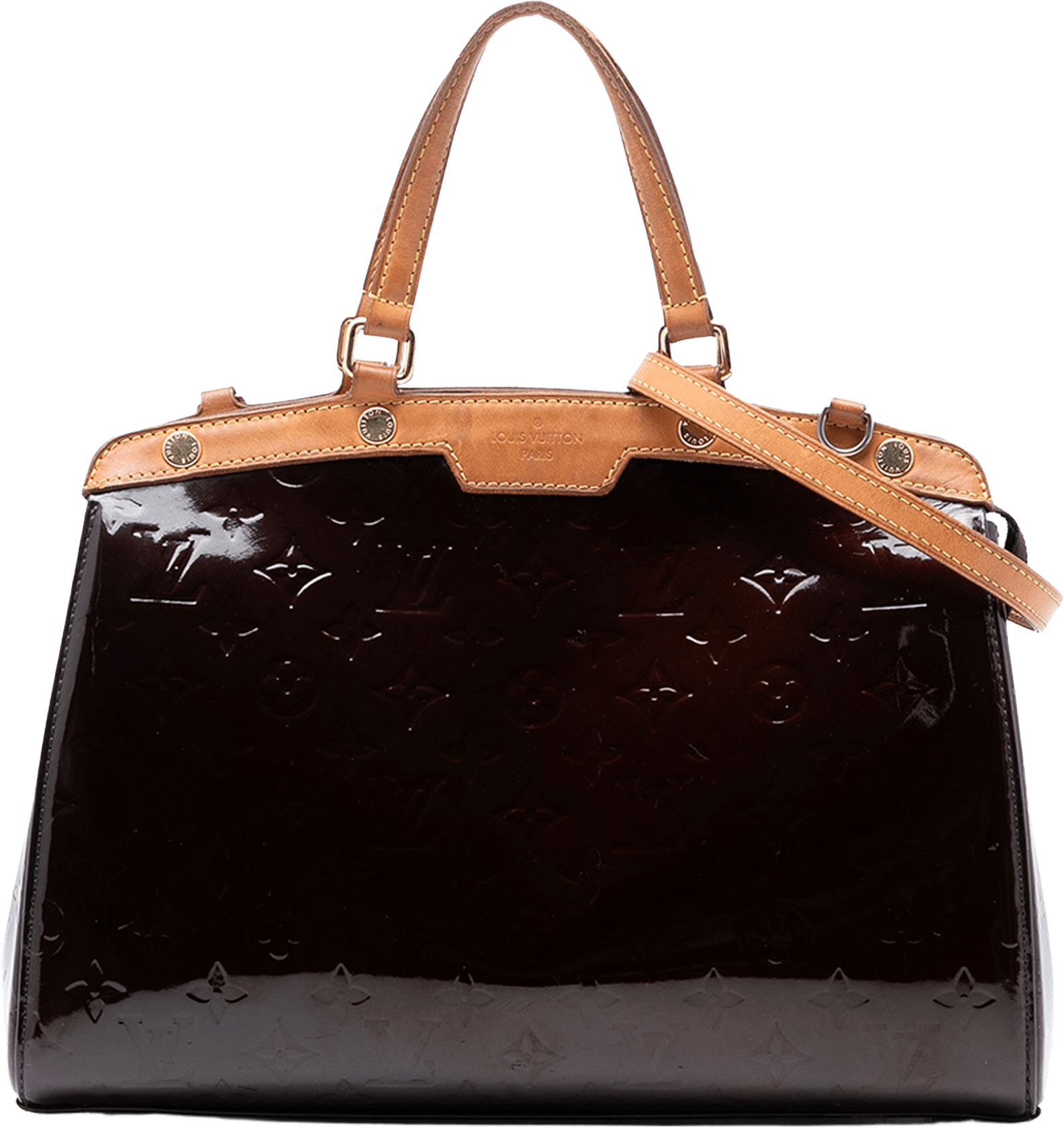 Louis Vuitton Monogram Vernis Brea Mm, från Luxclusif, i färgen purple.