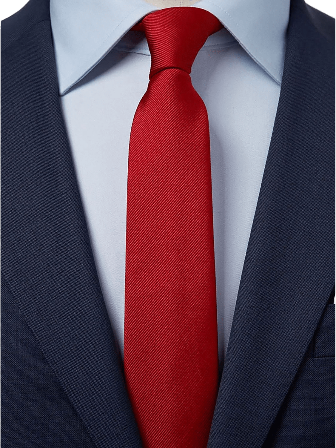 Tie Plain, från John Henric, i färgen red.