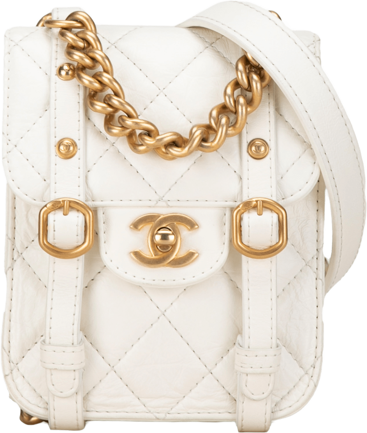 Chanel Mini Crinkled Calfskin City School Flap