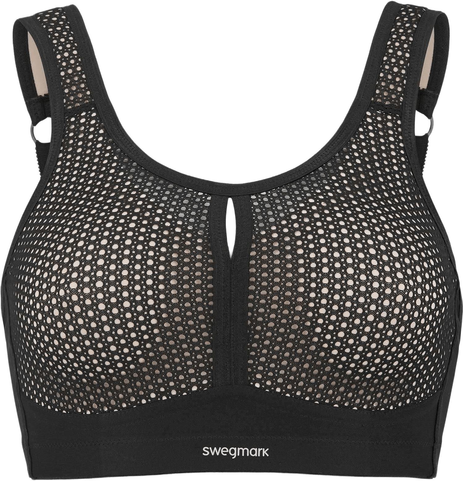 Net Impact Force Sport-bh, från Swegmark, i färgen svart/beige.