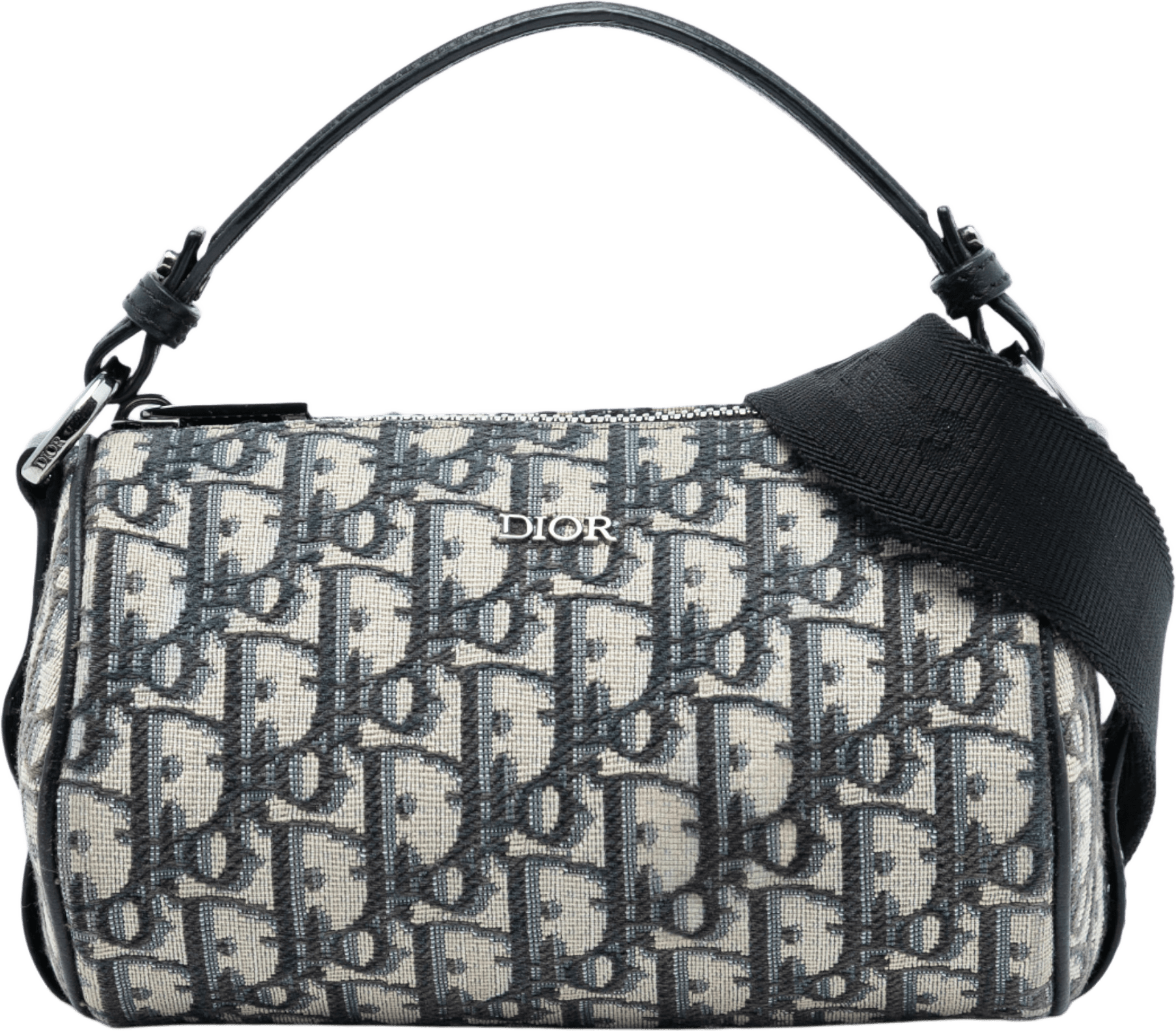 Dior Mini Oblique Canvas Roller Messenger Bag, från Luxclusif, i färgen blue.