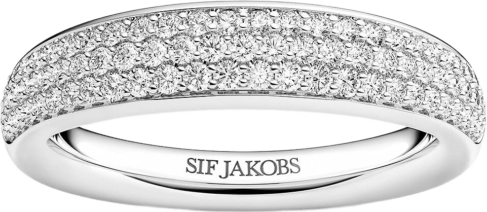 Melzo Piccolo Ring, från Sif Jakobs Jewellery, i färgen silver.