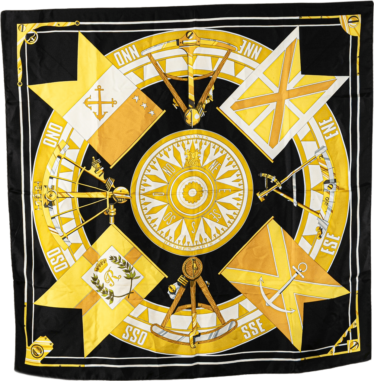 Hermès Sextants Silk Scarf