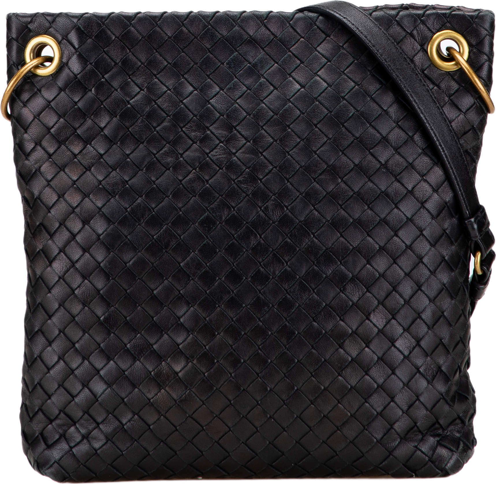 Bottega Veneta Nappa Intrecciato Crossbody, från Luxclusif, i färgen black.