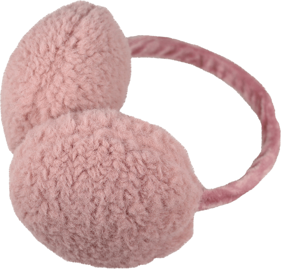 Öronmuffar, Mjuka Och Gosiga, från Complement Kids, i färgen old pink.