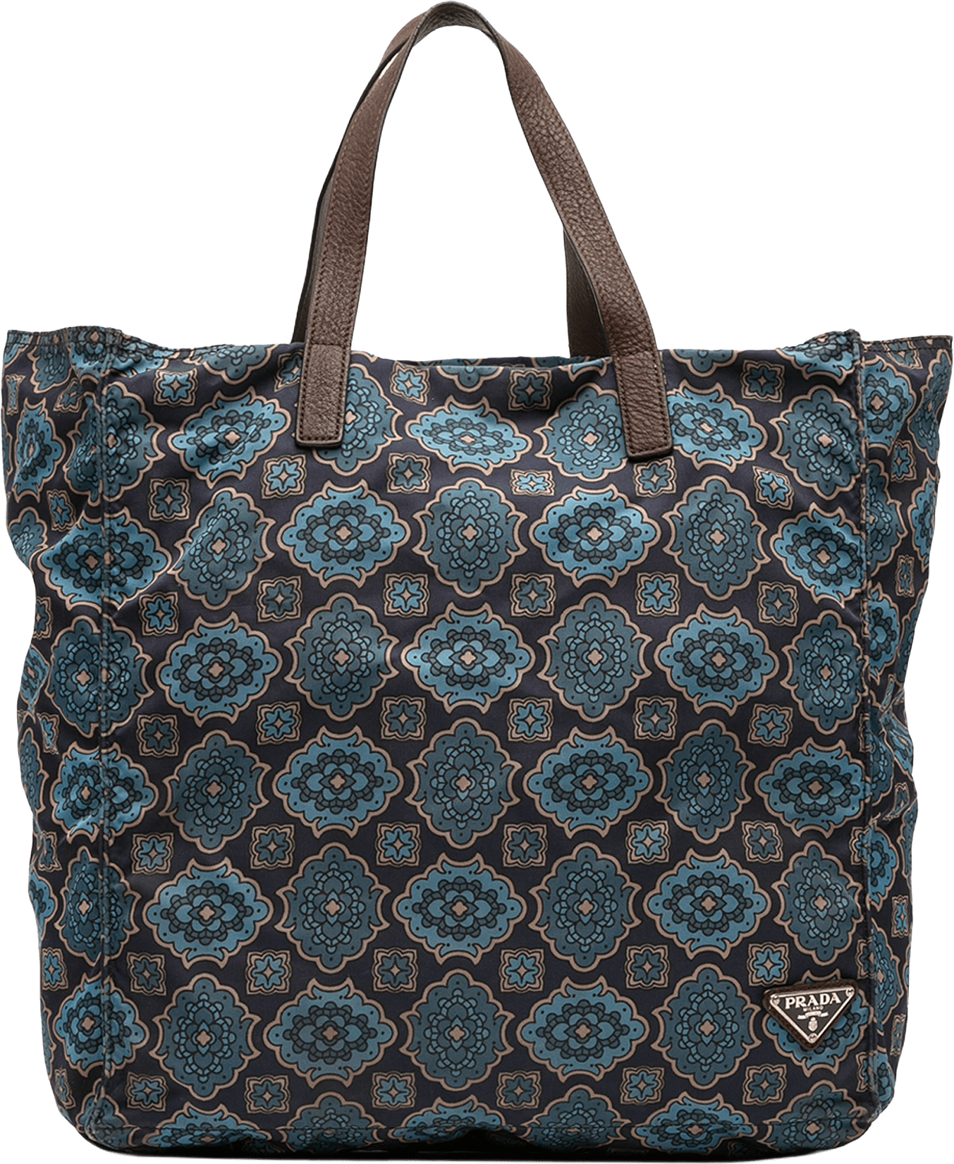 Prada Tessuto Stampato Tote, från Luxclusif, i färgen navy.