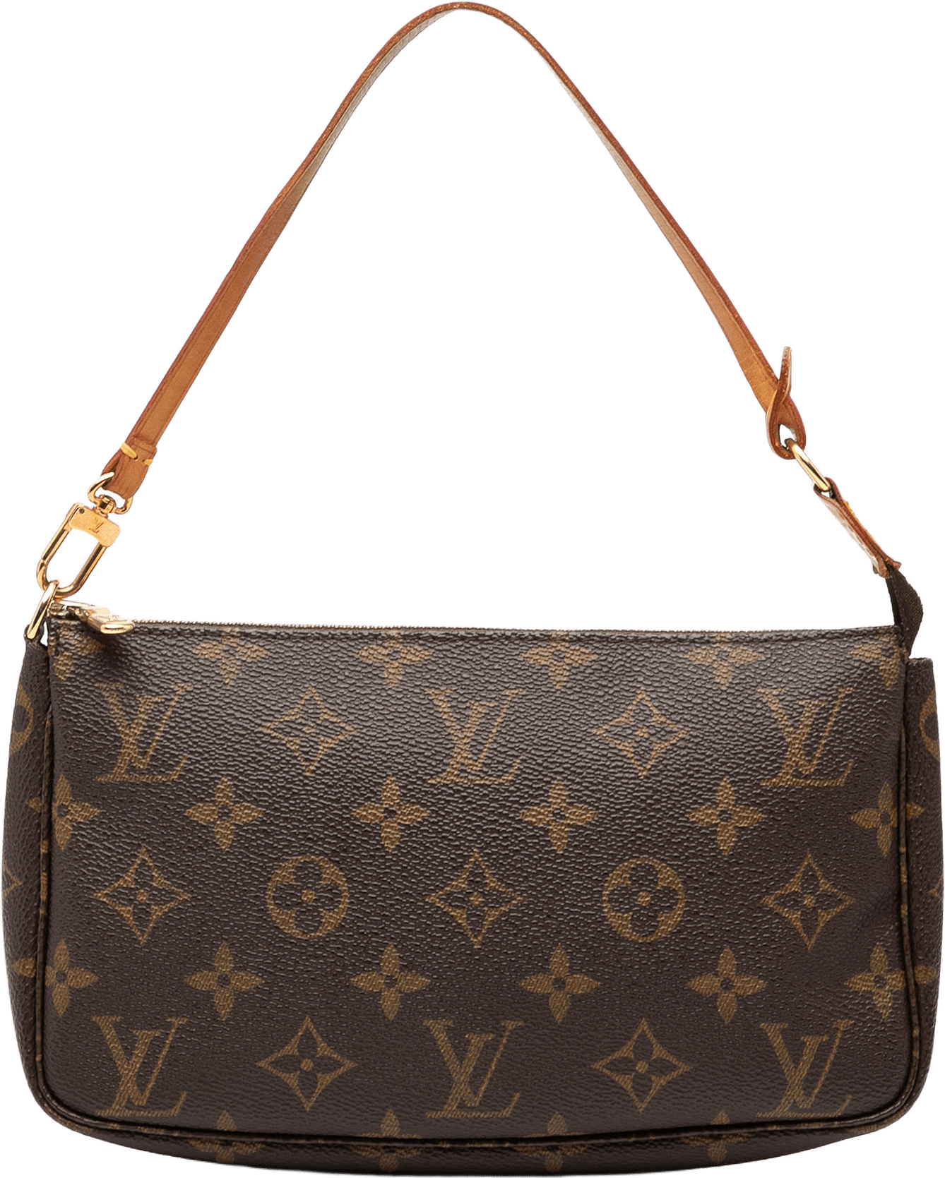 Louis Vuitton Monogram Pochette Accessoires, från Luxclusif, i färgen brown.