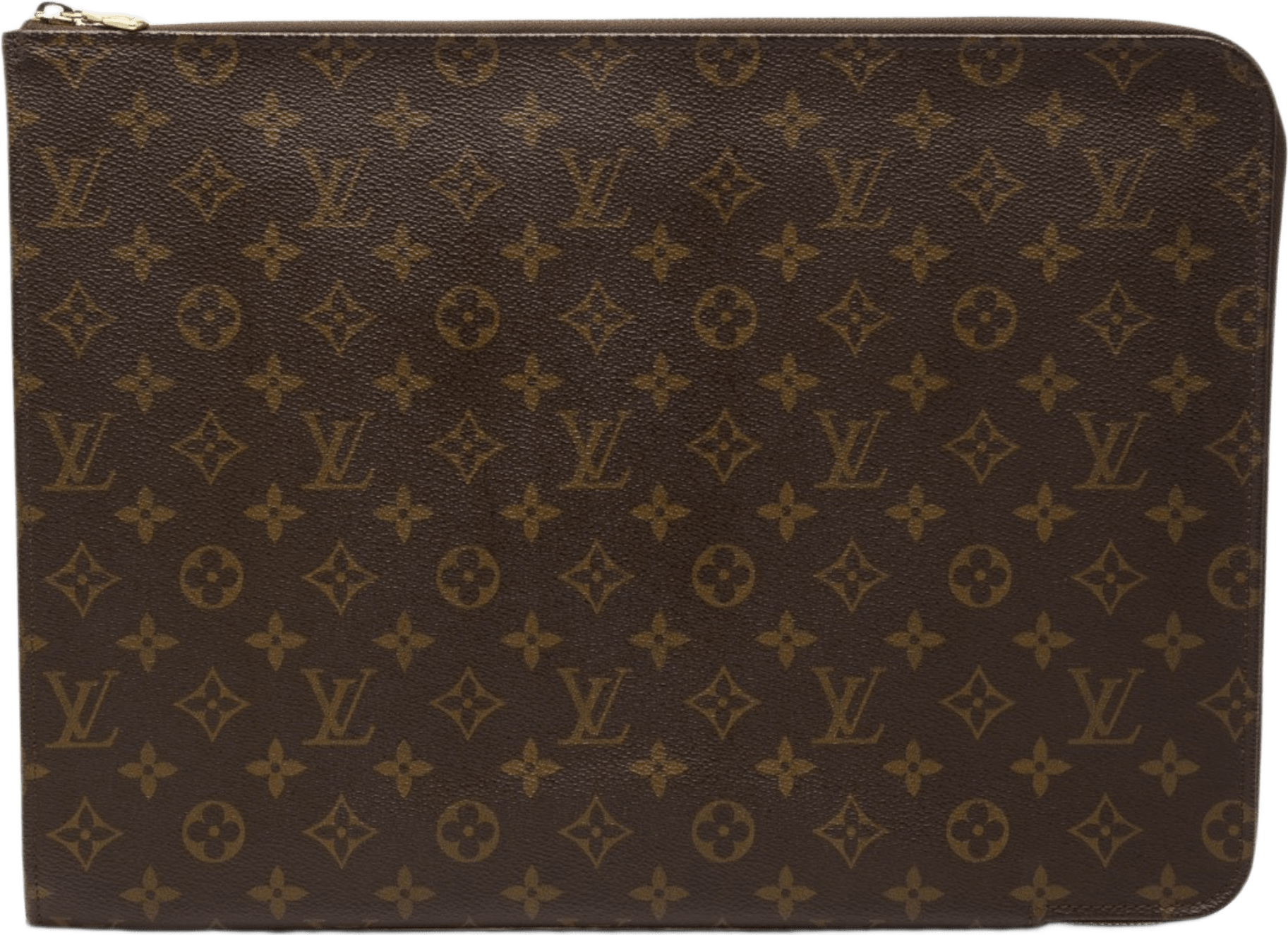 Louis Vuitton Monogram Poche Documents Portfolio, från Luxclusif, i färgen brun.
