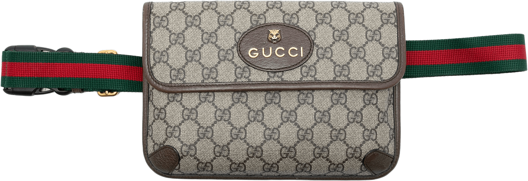 Gucci Gg Supreme Web Neo Vintage Belt Bag, från Luxclusif, i färgen beige.