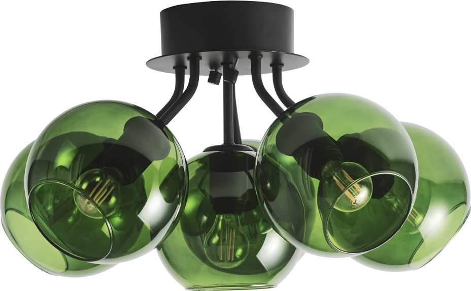 Tage 50 Ceiling, från CO Bankeryd, i färgen black, green glass.