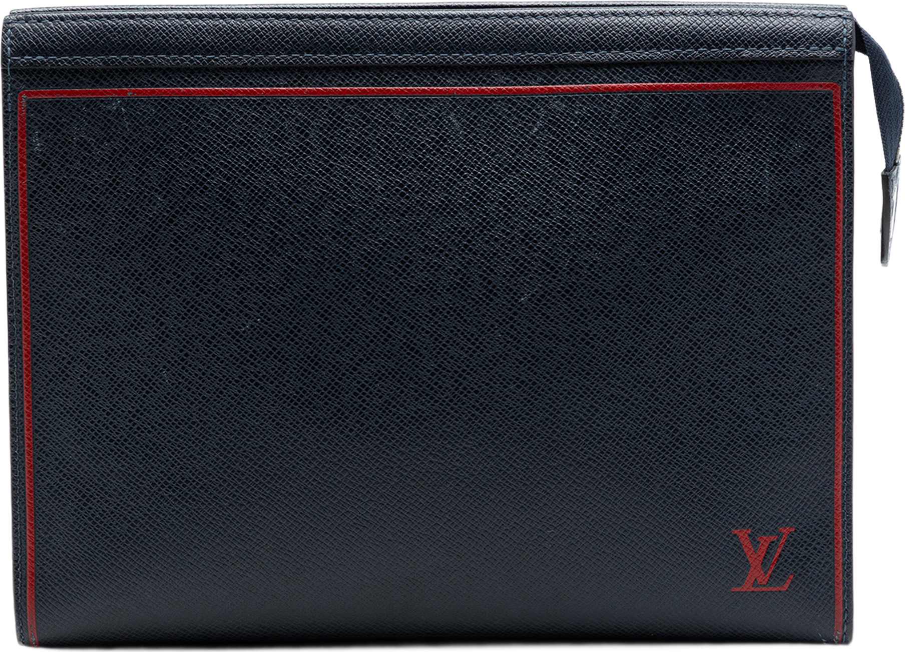 Louis Vuitton Taiga Pochette Voyage Mm, från Luxclusif, i färgen blå.