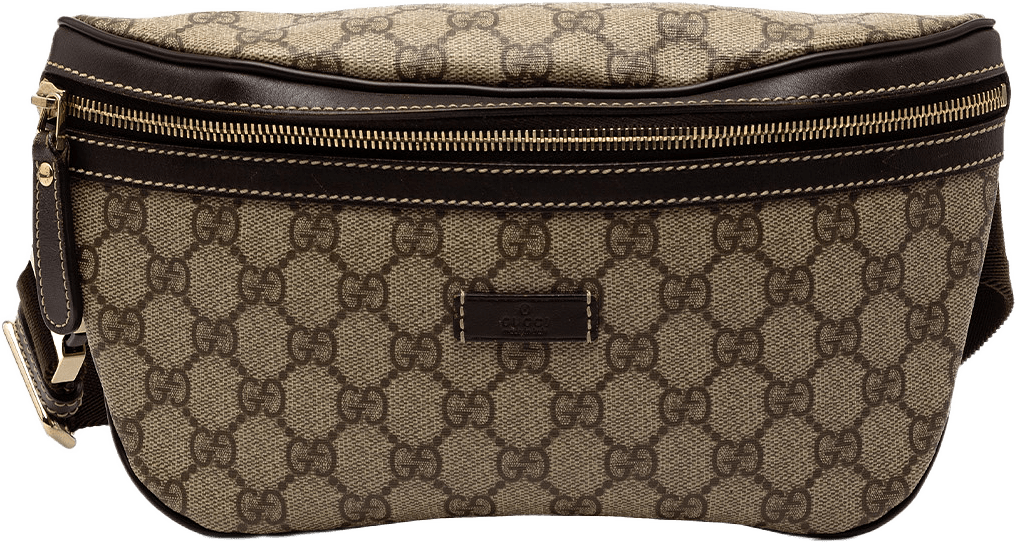 Gucci Gg Supreme Belt Bag, från Luxclusif, i färgen beige.