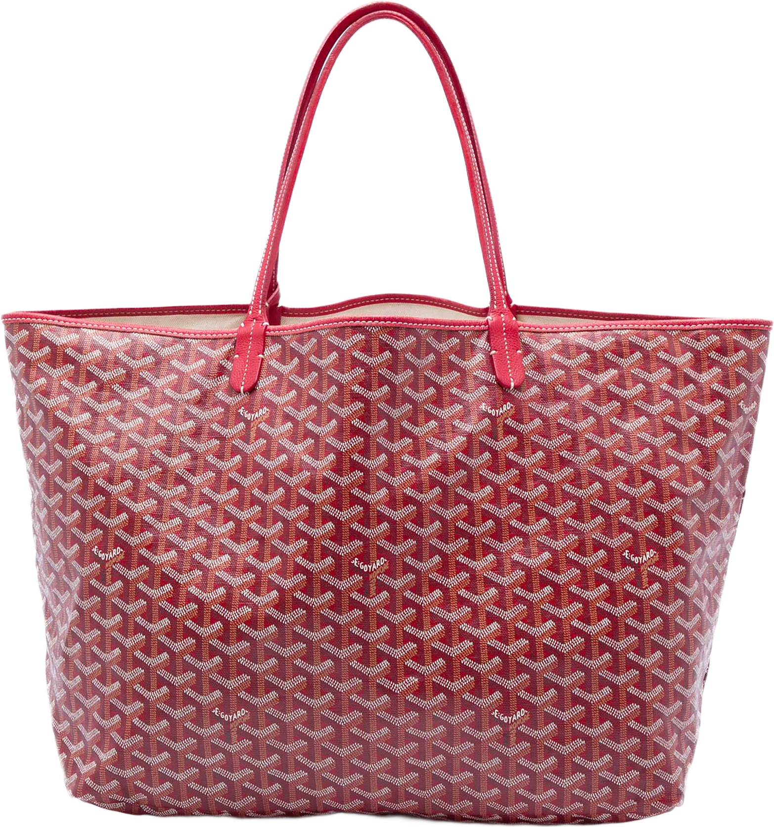 Goyard Goyardine Saint Louis Gm, från Luxclusif, i färgen röd.
