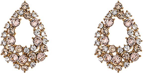 Örhängen Petite Alice Silk, från Lily and Rose, i färgen Beige.