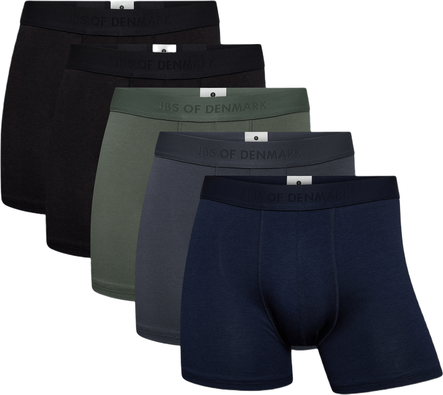 Bambu, Boxershorts, 5-pack, Svart, från JBS of Denmark, i färgen multicolour.