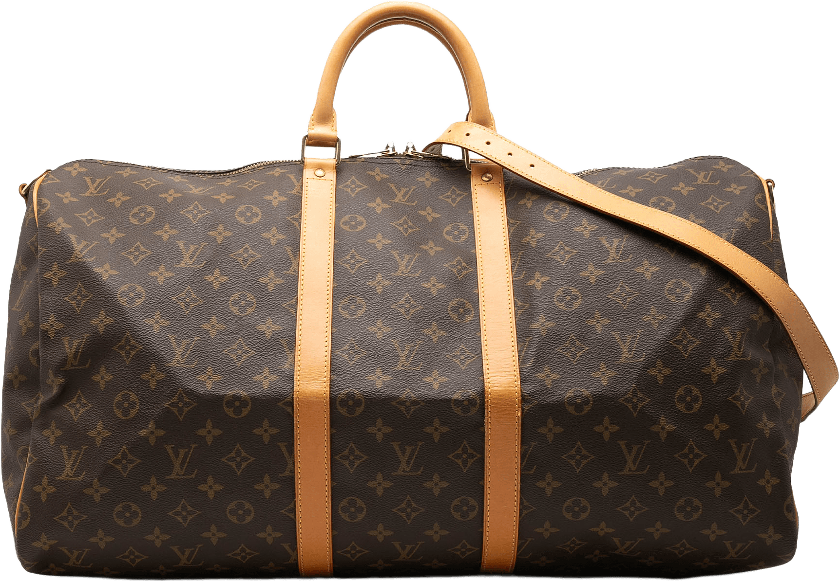 Louis Vuitton Monogram Keepall Bandouliere 55, från Luxclusif, i färgen brown.