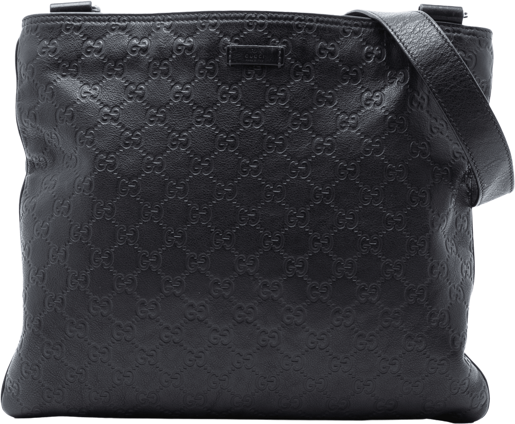 Gucci Guccissima Crossbody, från Luxclusif, i färgen black.