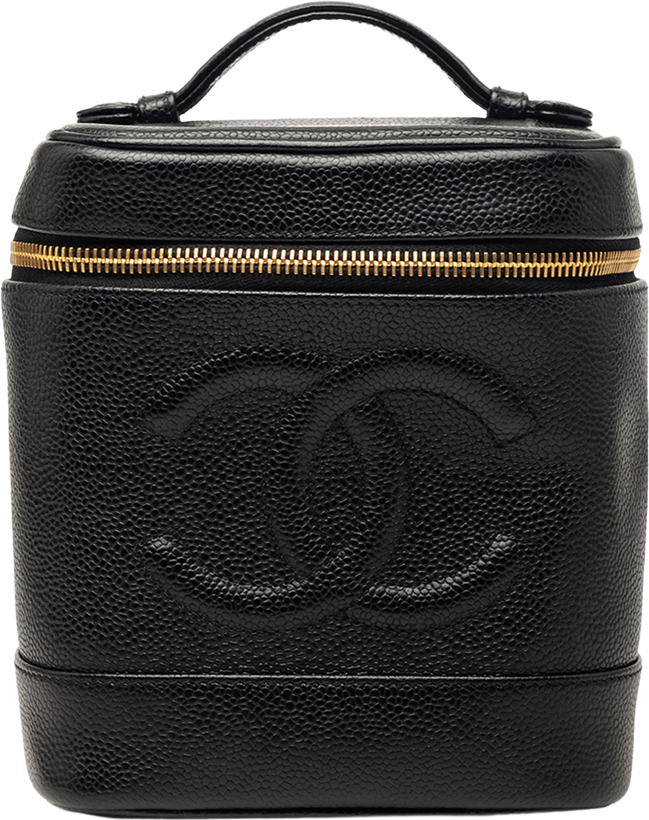 Chanel Cc Caviar Vanity Bag, från Luxclusif, i färgen black.