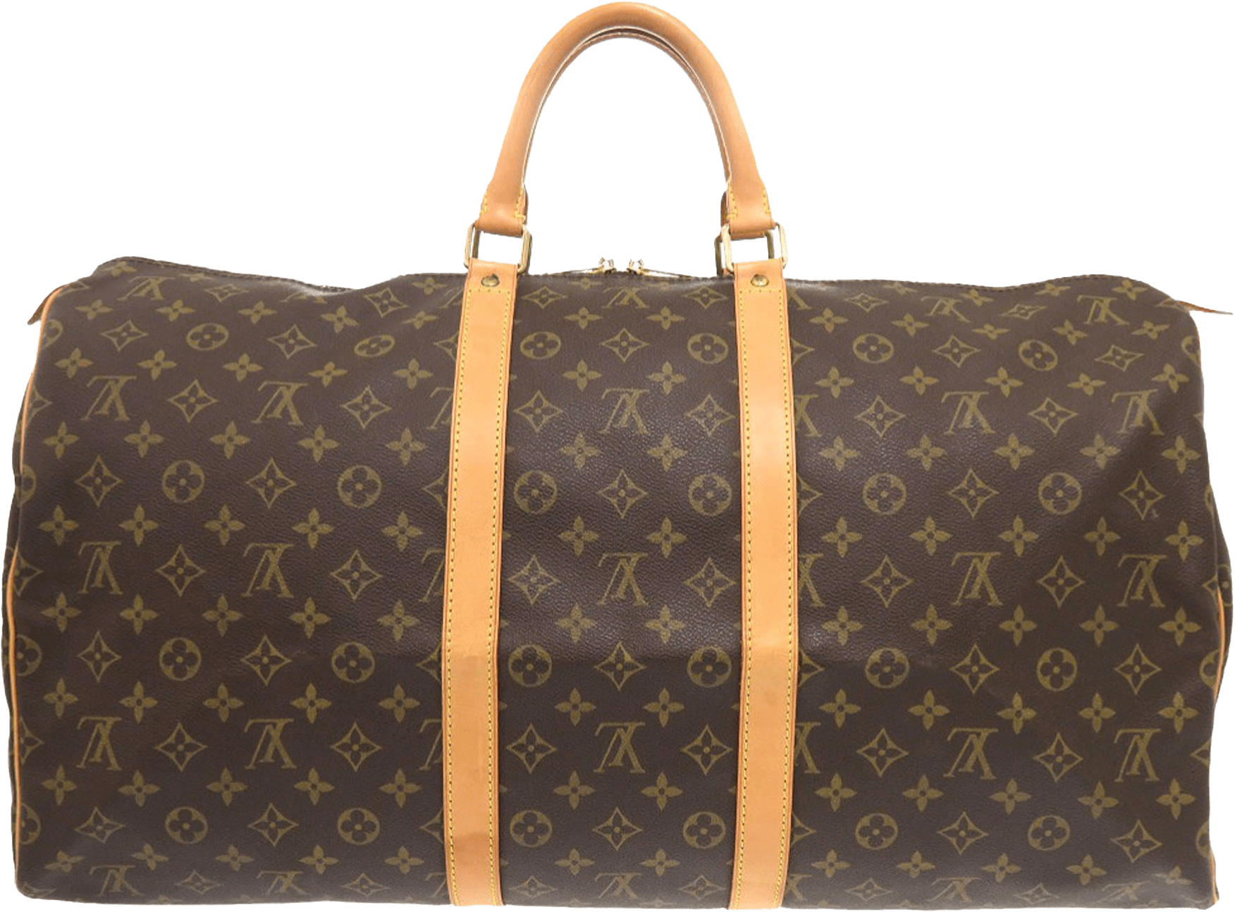 Louis Vuitton Monogram Keepall 55, från Luxclusif, i färgen brown.