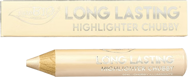 Long Lasting Highlighter Chubby, från PuroBio, i färgen champagne/illuminante 024l.
