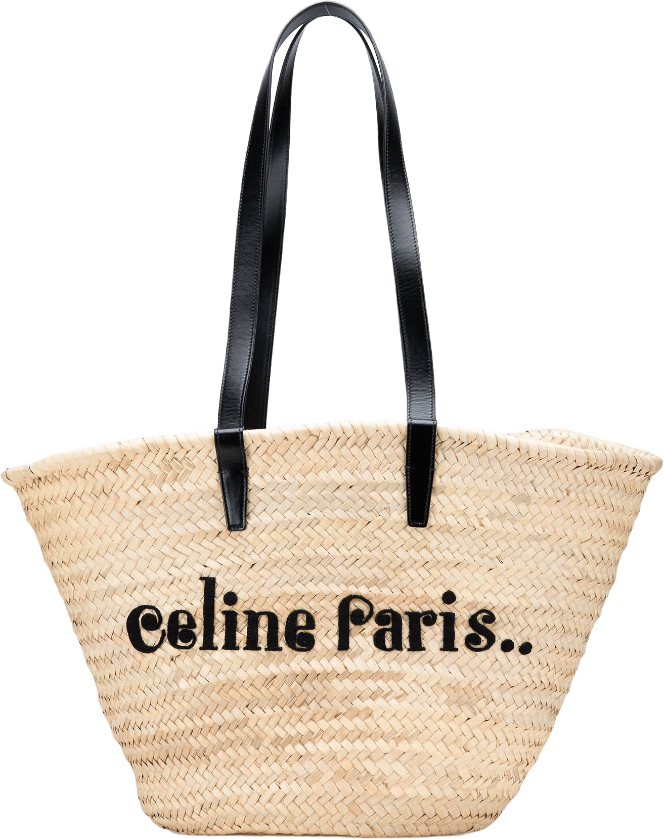 Celine Raffia Classic Panier Tote, från Luxclusif, i färgen beige.
