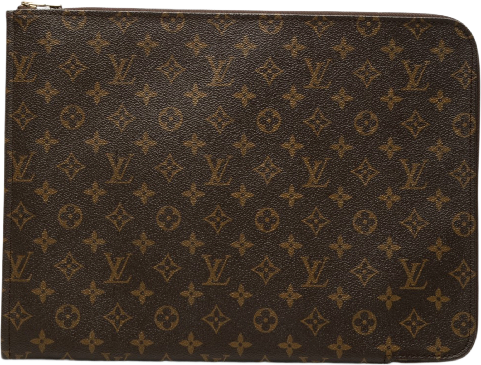 Louis Vuitton Monogram Poche Documents Portfolio, från Luxclusif, i färgen brun.