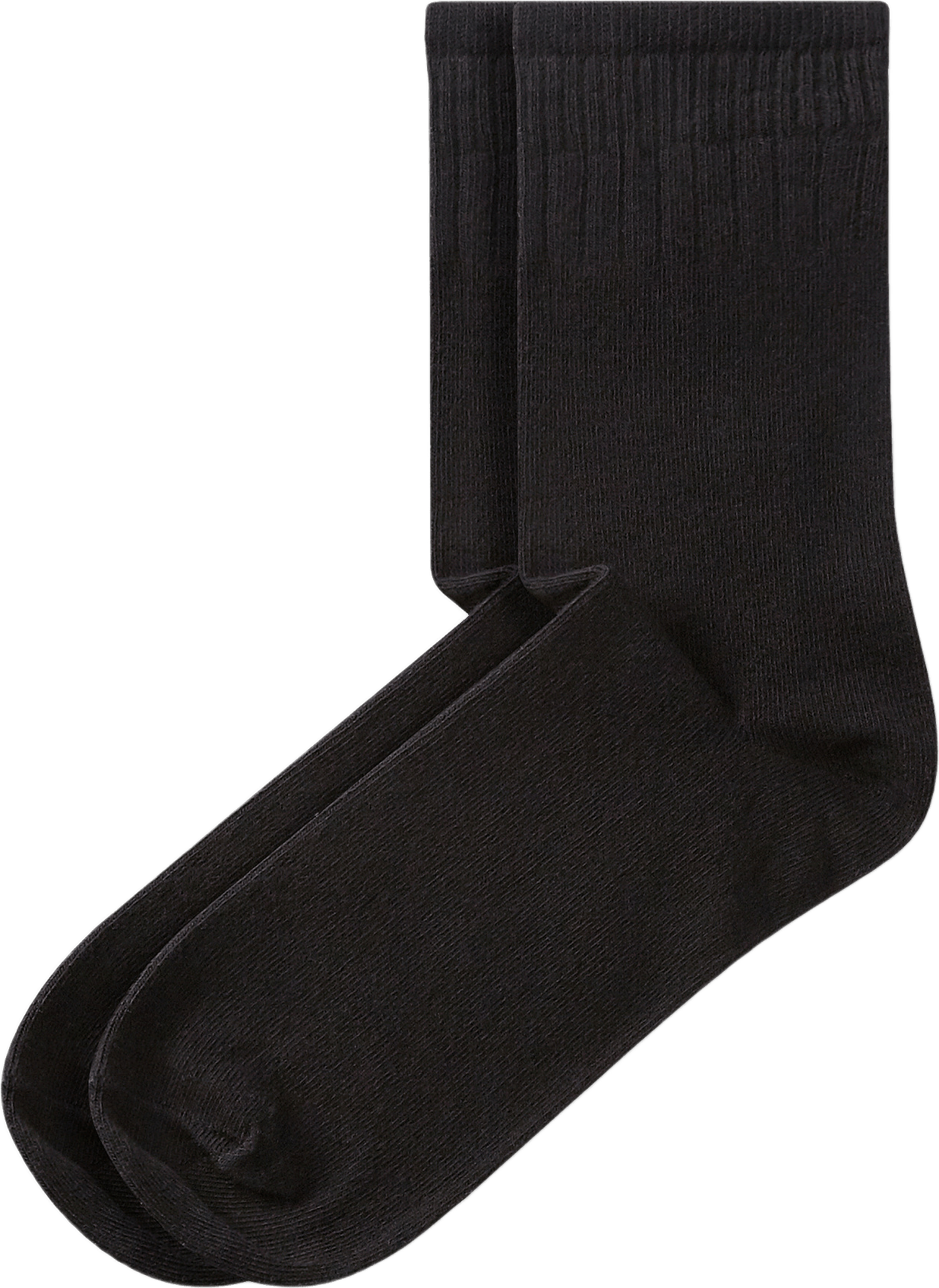 Ribbade strumpor, från Å WOMAN, i färgen Black.