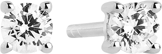 Örhänge Princess Round, från Sif Jakobs Jewellery, i färgen white.