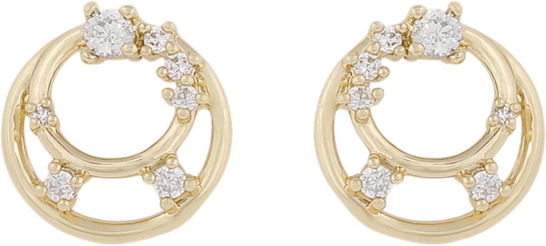 Lorrie Round Crystal Ear, från SNÖ of Sweden, i färgen s/clear.