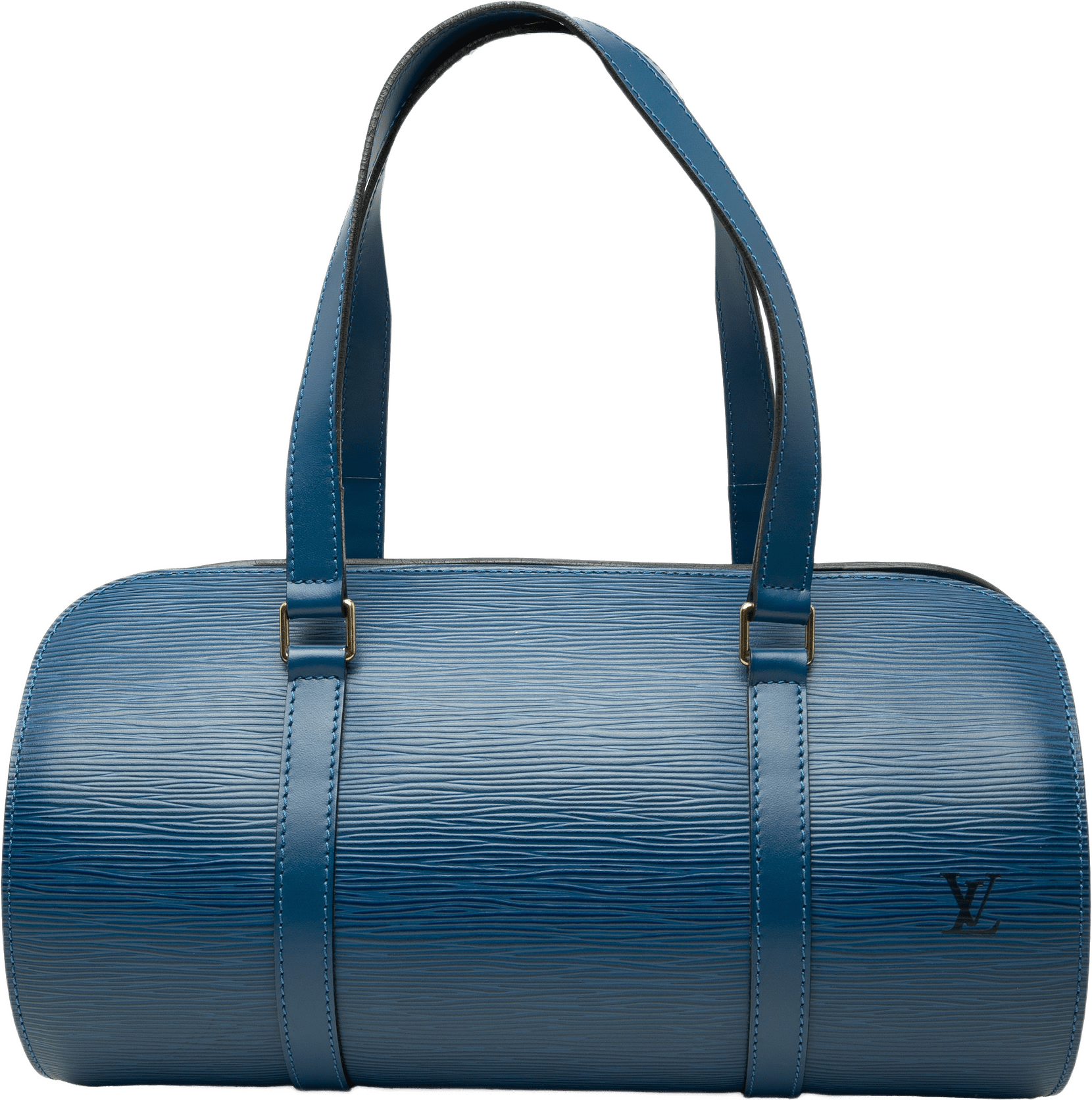 Louis Vuitton Epi Soufflot, från Luxclusif, i färgen blå.