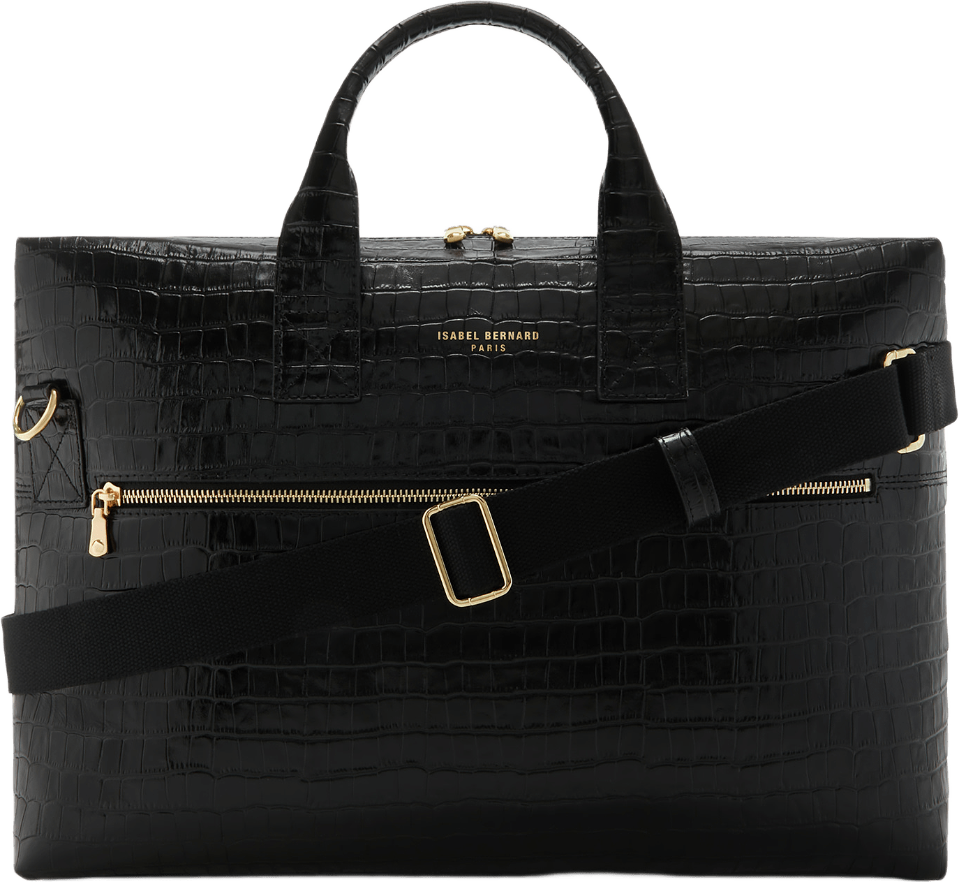 Honoré Läder Handväska, från Isabel Bernard, i färgen svart.