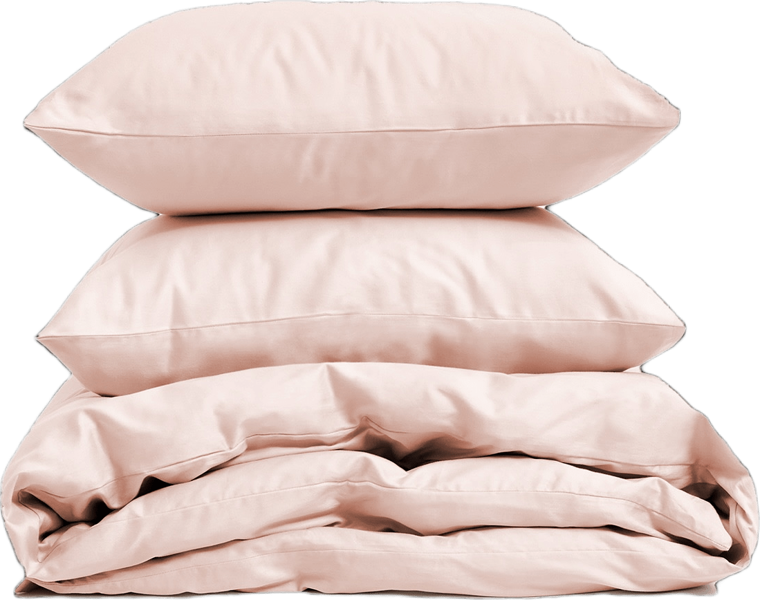 Bäddset Arkipelag Blank Rosa Dubbelt 220x220cm Med 2st Örngott 50x60xm, från Arkipelag, i färgen pink.
