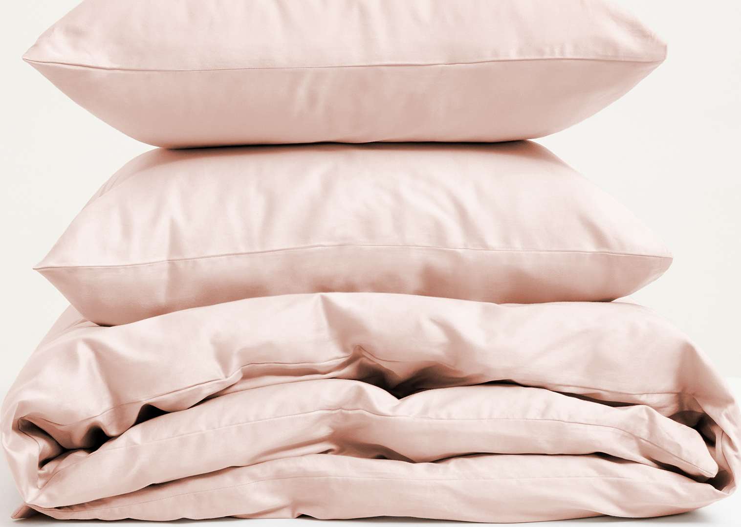 Bäddset Arkipelag Blank Rosa Dubbelt 220x220cm Med 2st Örngott 50x60xm
