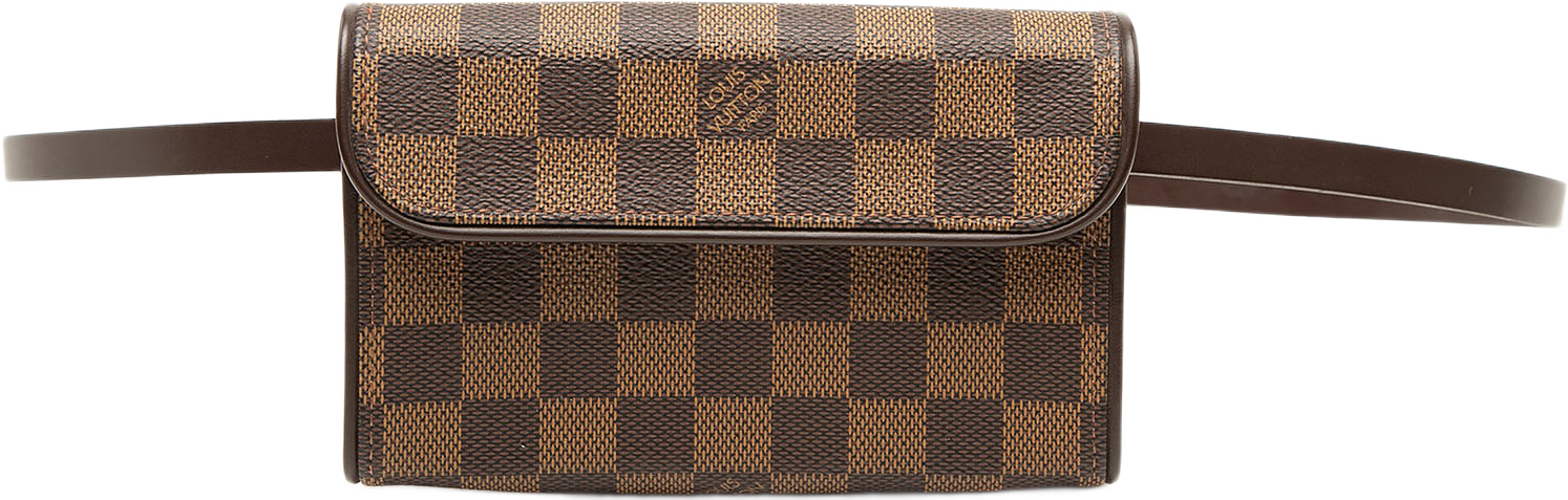 Louis Vuitton Damier Ebene Florentine Pochette, från Luxclusif, i färgen brown.