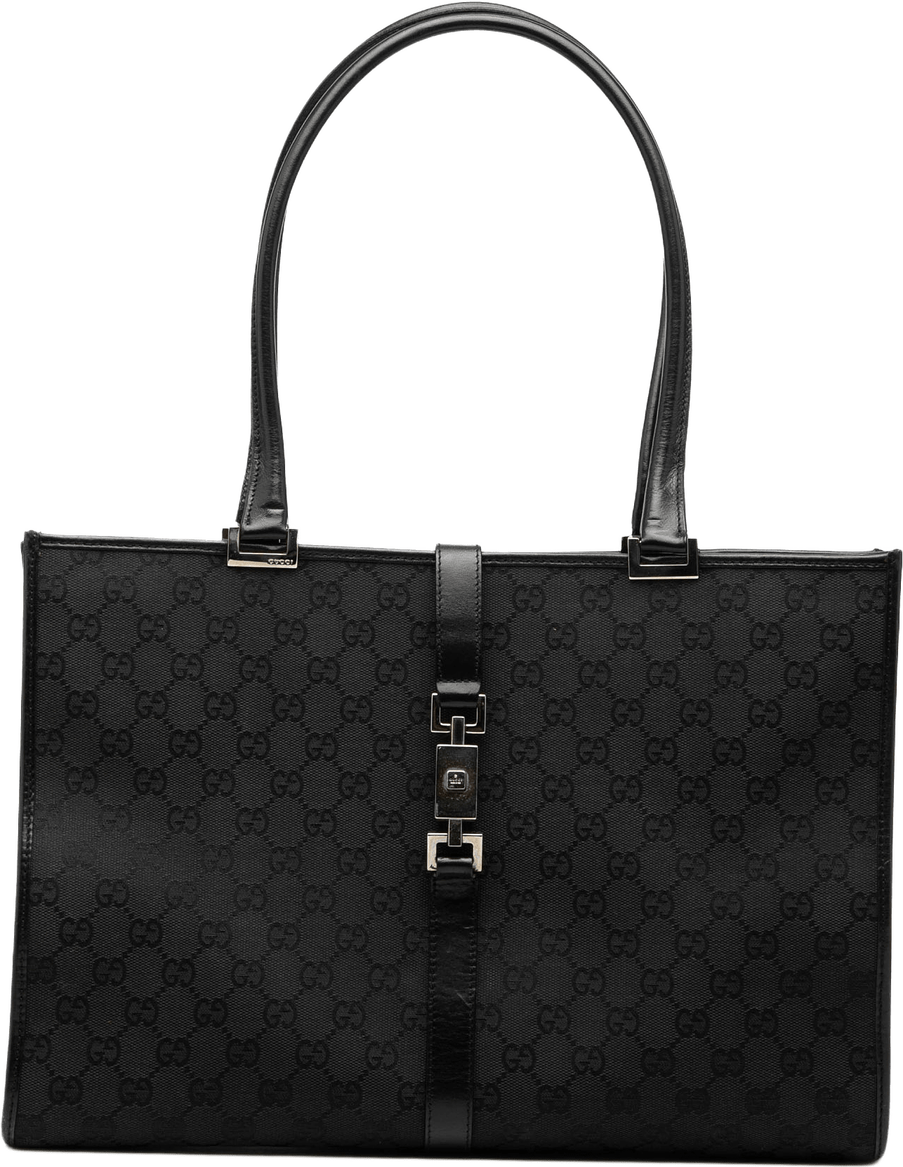 Gucci Gg Canvas Jackie Tote, från Luxclusif, i färgen black.
