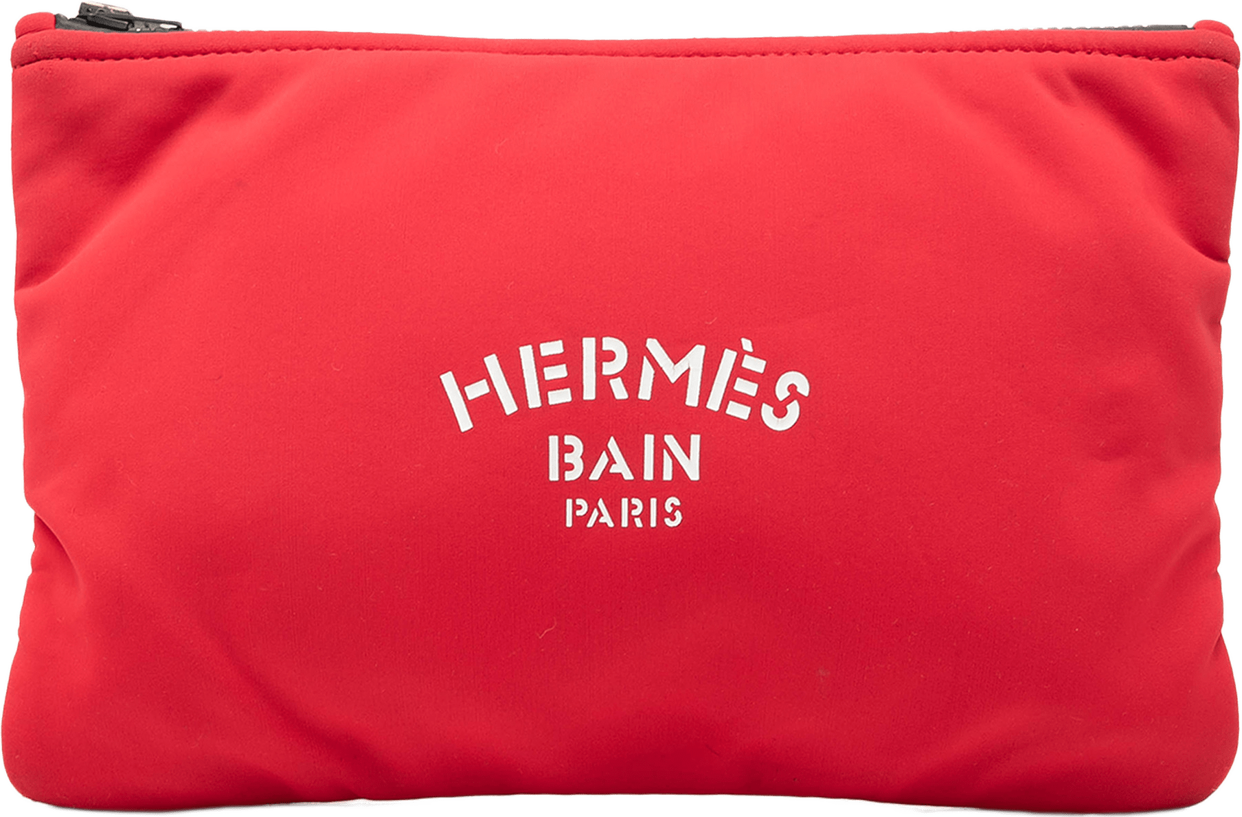 Hermès Medium Neoprene Neobain Case, från Luxclusif, i färgen röd.