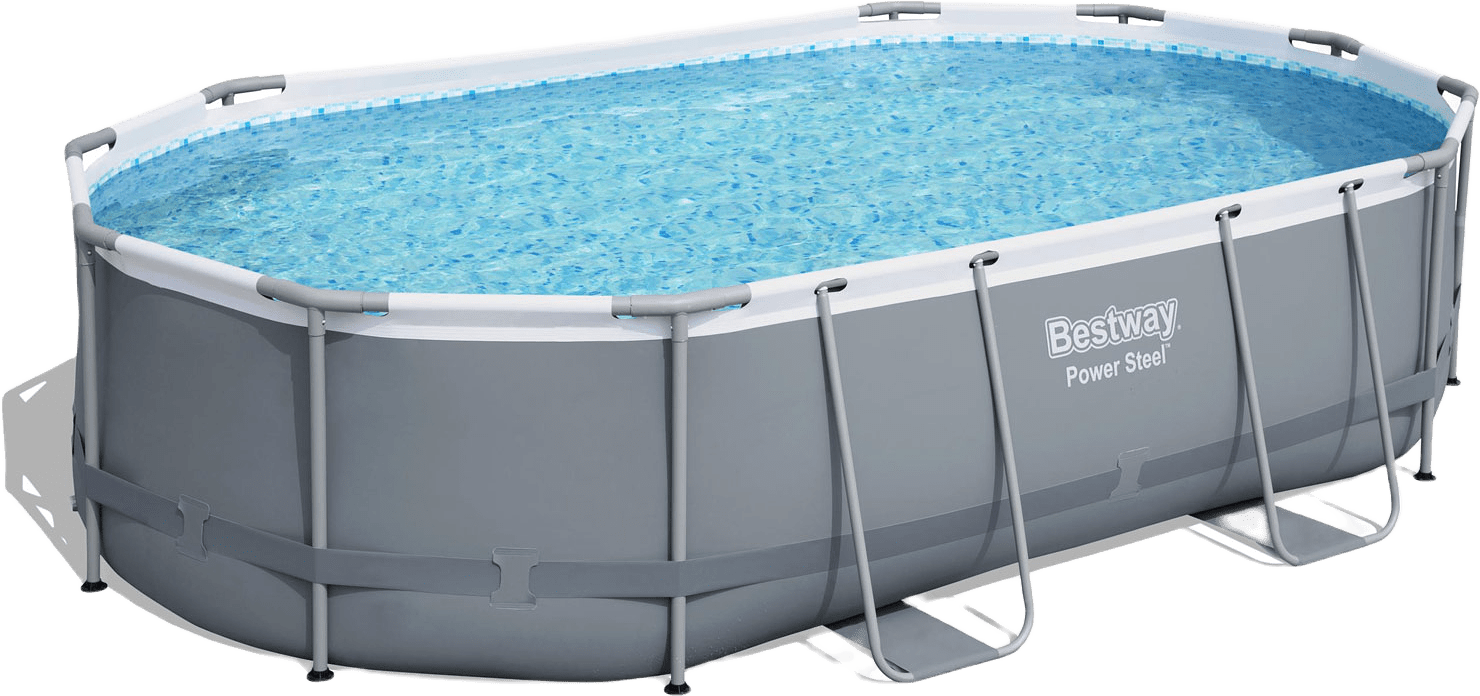 Power Steel Pool 4,88 X 3,05 X 1,07m, från Bestway, i färgen grå.