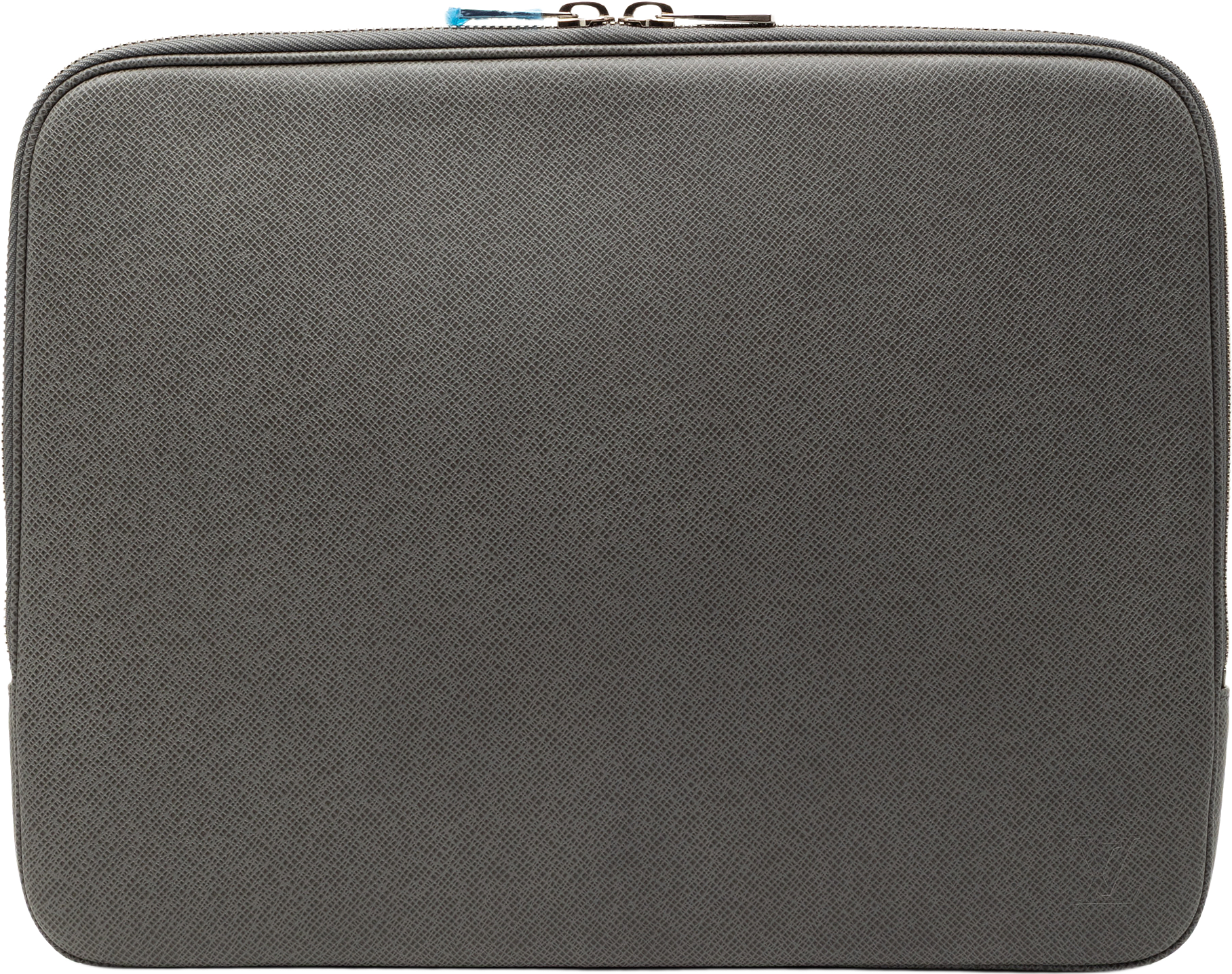 Louis Vuitton Taiga Horizon Laptop Sleeve, från Luxclusif, i färgen gray.