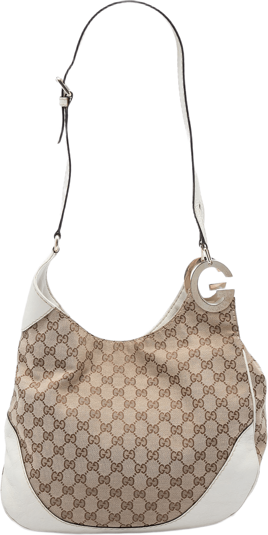 Gucci Gg Canvas Charlotte Crossbody, från Luxclusif, i färgen vit.
